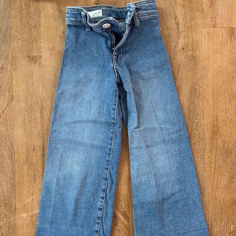 Zara Girls size 6 Wide-Leg Jeans